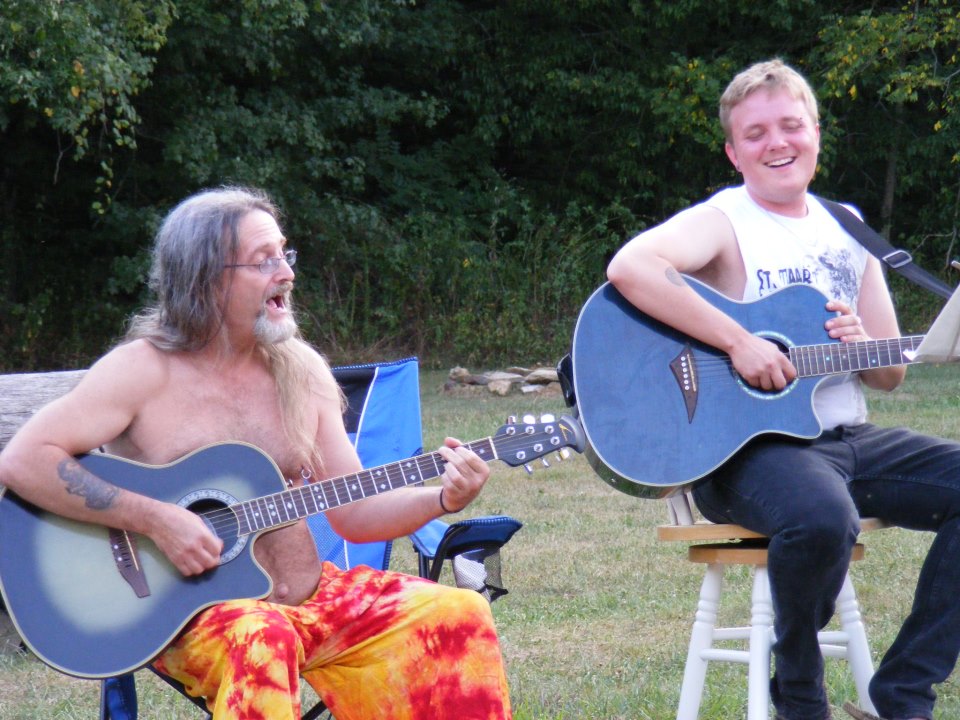 Music guests, KC Wilkerson & Nathan Bowers play a duet at Coph Nia 2012